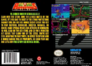 Stone Protectors (USA) box cover back